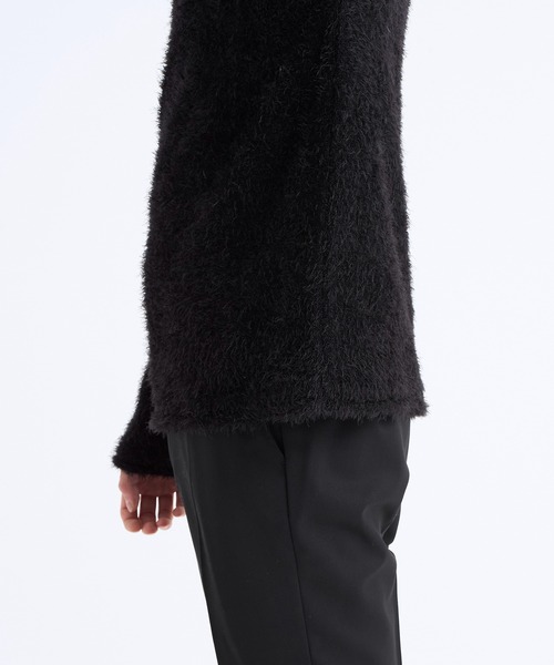 STUDIOUS(ステュディオス)の「フェザーナイロンクルーネックニット(ニット/セーター・メンズ・ライトグレー/ブラック/ネイビー/マルチ・1/2)」の10枚目の写真