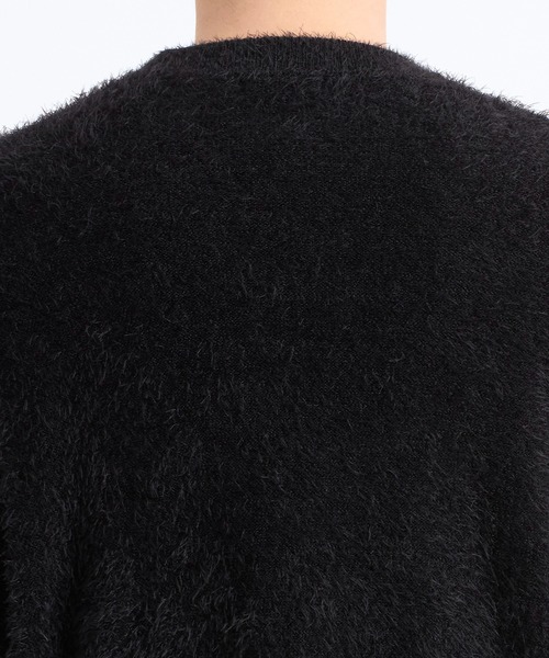 STUDIOUS(ステュディオス)の「フェザーナイロンクルーネックニット(ニット/セーター・メンズ・ライトグレー/ブラック/ネイビー/マルチ・1/2)」の7枚目の写真