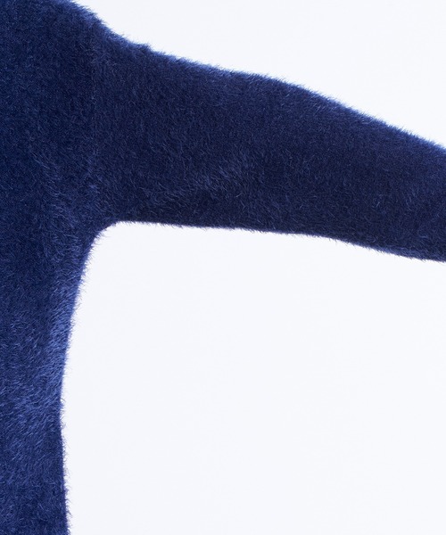 STUDIOUS(ステュディオス)の「フェザーナイロンクルーネックニット(ニット/セーター・メンズ・ライトグレー/ブラック/ネイビー/マルチ・1/2)」の14枚目の写真