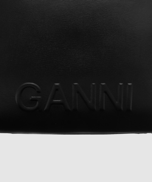 GANNI（ガニー）の「Banner Medium Tote（トートバッグ・レディース・ブラック・ONE SIZE）」の4枚目の写真