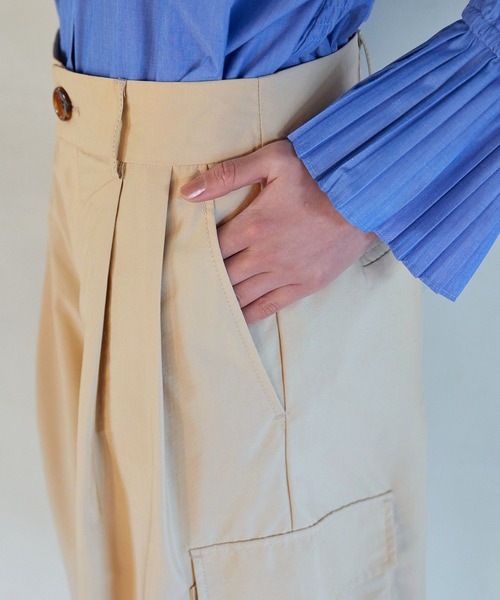 VIS(ビス)の「【セットアップ対応】タックギャザーワイドカーゴパンツ(カーゴパンツ・レディース・ベージュ/グリーン系その他2・S/M)」の17枚目の写真