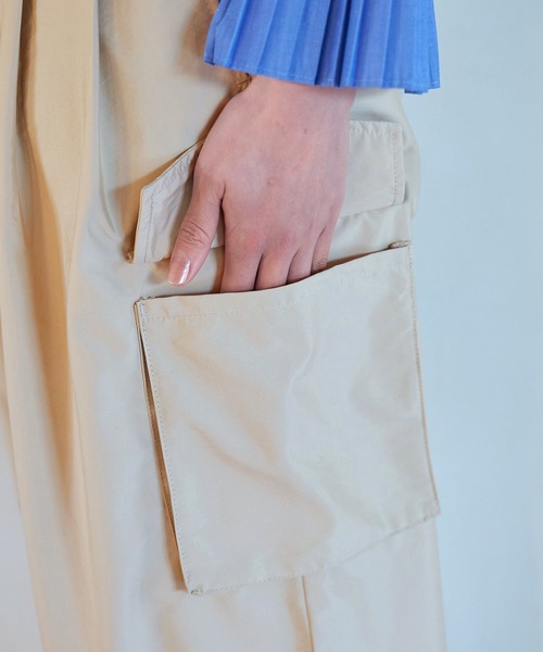 VIS(ビス)の「【セットアップ対応】タックギャザーワイドカーゴパンツ(カーゴパンツ・レディース・ベージュ/グリーン系その他2・S/M)」の18枚目の写真