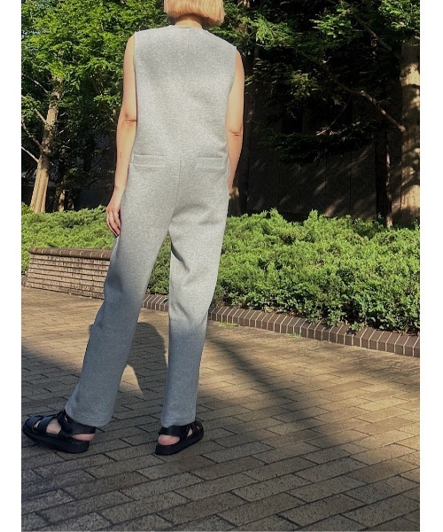 null.（ヌル）の「DEEP Vネックオールインワン（つなぎ/オールインワン