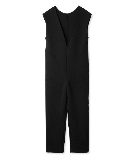 null.（ヌル）の「DEEP Vネックオールインワン（つなぎ/オールインワン