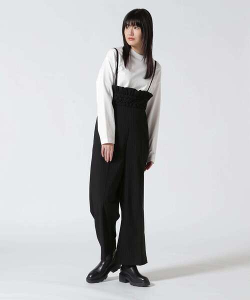 AULA(アウラ)の「AULA/アウラ/Smocking High Waist Pants(その他パンツ・レディース・ブラック・F)」の3枚目の写真