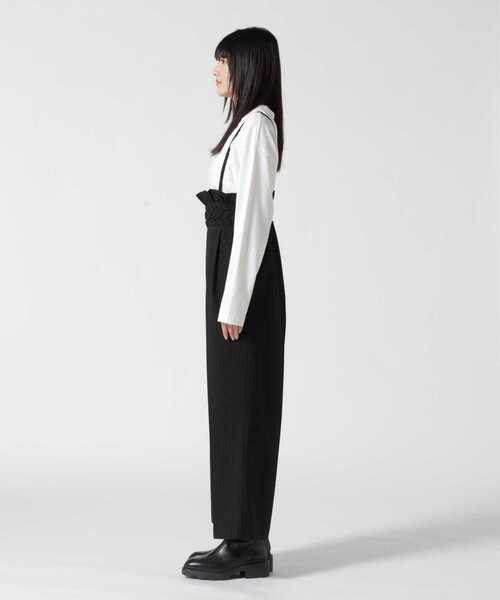 AULA(アウラ)の「AULA/アウラ/Smocking High Waist Pants(その他パンツ・レディース・ブラック・F)」の4枚目の写真