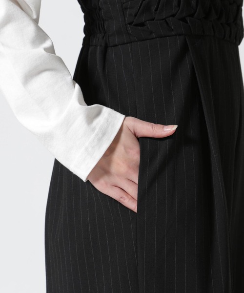 AULA(アウラ)の「AULA/アウラ/Smocking High Waist Pants(その他パンツ・レディース・ブラック・F)」の9枚目の写真