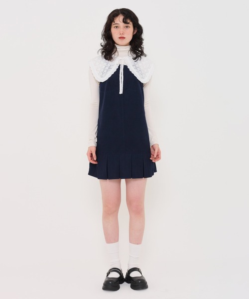 TINA:JOJUN(ティーナジョジュン)の「ニット 付け襟 TINA:JOJUN(付け襟・レディース・グレー/ホワイト・F)」の17枚目の写真