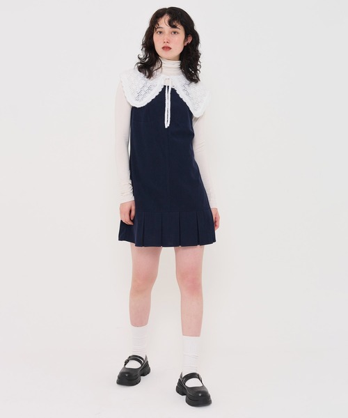 TINA:JOJUN(ティーナジョジュン)の「ニット 付け襟 TINA:JOJUN(付け襟・レディース・グレー/ホワイト・F)」の16枚目の写真