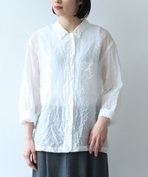 yuni | 120/2コットンナイロン　キャッチワッシャー　シャツジャケット(シャツ/ブラウス)