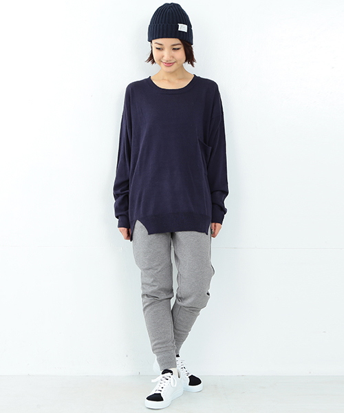 LABRAT(ラブラット)の「LABRAT / ビッグ ニット(ニット/セーター・メンズ・グレー/ネイビー・MEDIUM/SMALL)」の16枚目の写真
