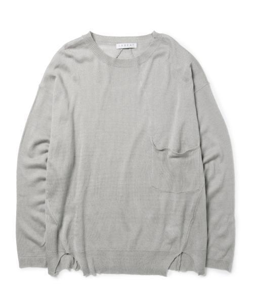 LABRAT(ラブラット)の「LABRAT / ビッグ ニット(ニット/セーター・メンズ・グレー/ネイビー・MEDIUM/SMALL)」の4枚目の写真
