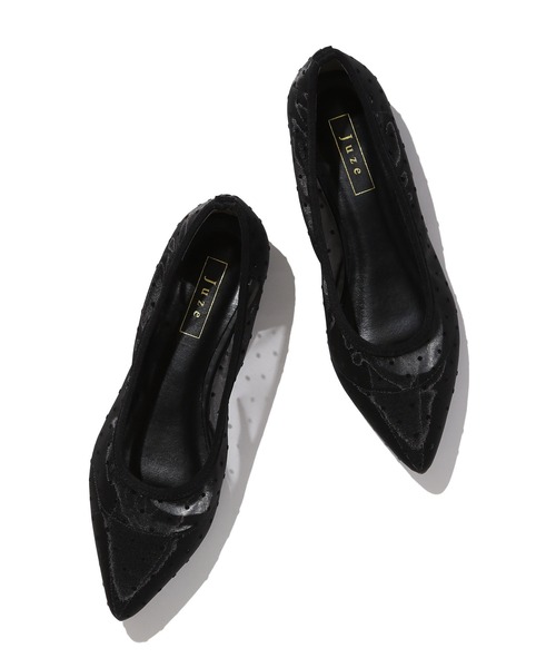 Juze（ジュゼ）の「ドットチュールパンプス（パンプス・レディース・ベージュ/ブラック・22.5cm/24.5cm/23.5cm）」の13枚目の写真