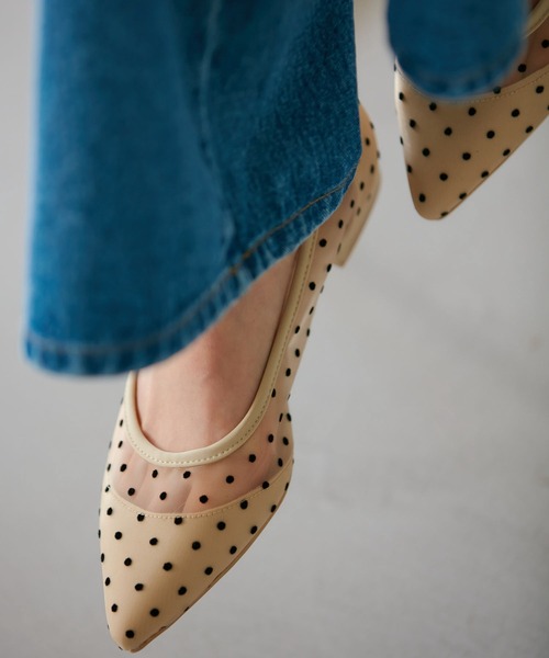 Juze（ジュゼ）の「ドットチュールパンプス（パンプス）」 - WEAR