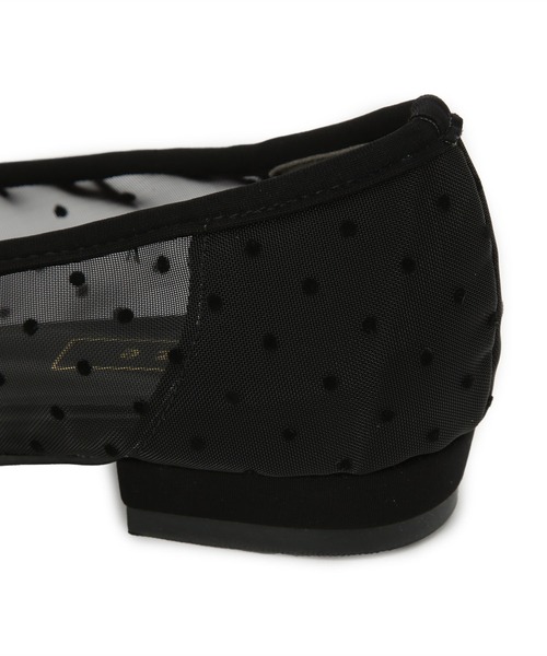 Juze（ジュゼ）の「ドットチュールパンプス（パンプス・レディース・ベージュ/ブラック・22.5cm/24.5cm/23.5cm）」の9枚目の写真