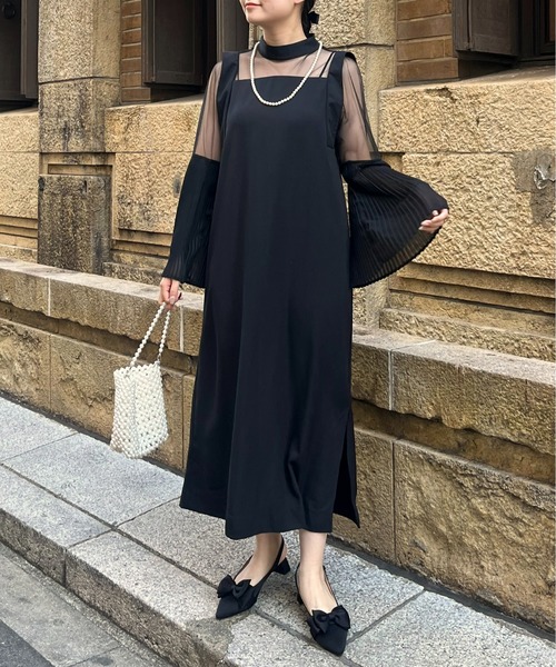 prose verse（プロズヴェール）の「【サテン】リボン2wayバックストラップミュール（パンプス・レディース・ブラック・LARGE/MEDIUM/SMALL）」の13枚目の写真