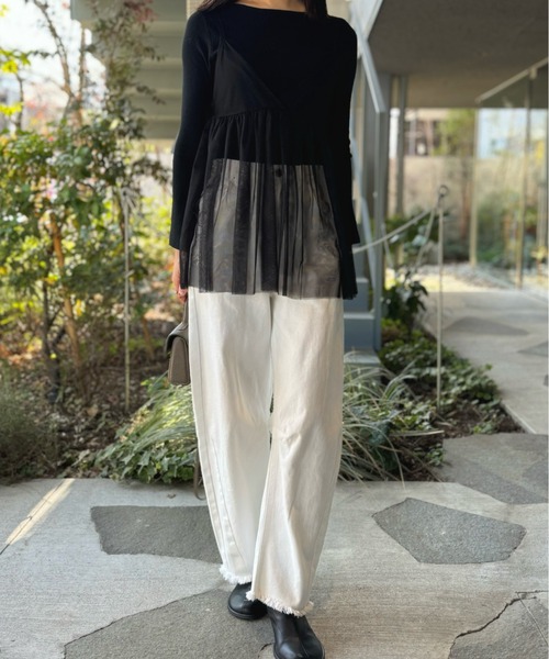 NAUL（ナウル）の「チュールキャミソールビスチェ / シアー ビスチェ