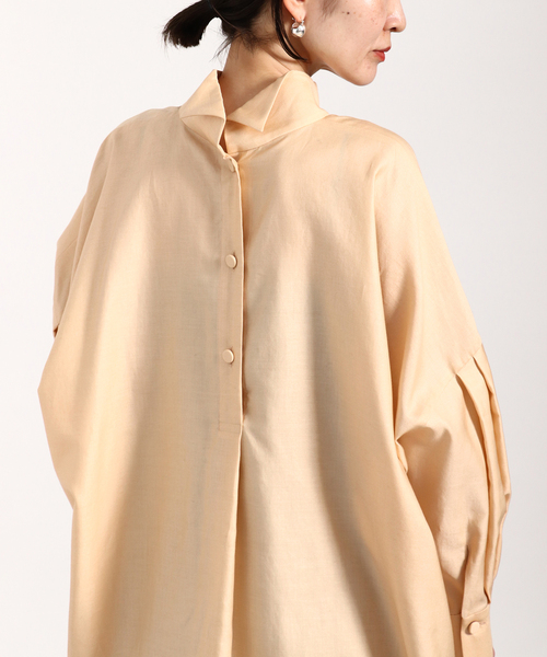 新品❣️ヴェルメイユパーイエナ 24SS シャツ 春服 ブラウス スタンドカラー VERMEIL par iena（ヴェルメイユパーイエナ）の「スタンドカラー