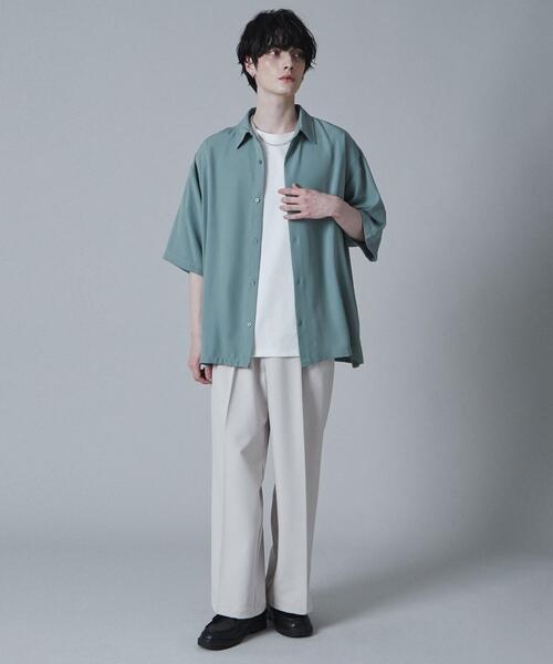 LUCY(ルーシー)の「LUCY/トロミBIGシャツ(シャツ/ブラウス・メンズ・グリーン/ライトグレー/ホワイト/ブラック・LARGE/MEDIUM)」の8枚目の写真