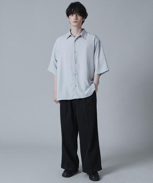 LUCY(ルーシー)の「LUCY/トロミBIGシャツ(シャツ/ブラウス・メンズ・グリーン/ライトグレー/ホワイト/ブラック・LARGE/MEDIUM)」の7枚目の写真