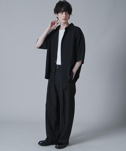 LUCY(ルーシー)の「LUCY/トロミBIGシャツ(シャツ/ブラウス・メンズ・グリーン/ライトグレー/ホワイト/ブラック・LARGE/MEDIUM)」の6枚目の写真