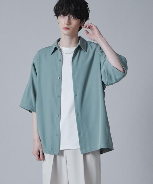 LUCY(ルーシー)の「LUCY/トロミBIGシャツ(シャツ/ブラウス・メンズ・グリーン/ライトグレー/ホワイト/ブラック・LARGE/MEDIUM)」の21枚目の写真