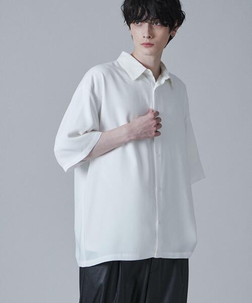 LUCY(ルーシー)の「LUCY/トロミBIGシャツ(シャツ/ブラウス・メンズ・グリーン/ライトグレー/ホワイト/ブラック・LARGE/MEDIUM)」の13枚目の写真