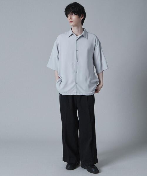 LUCY(ルーシー)の「LUCY/トロミBIGシャツ(シャツ/ブラウス・メンズ・グリーン/ライトグレー/ホワイト/ブラック・LARGE/MEDIUM)」の20枚目の写真