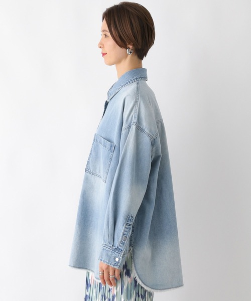 LEPSIM（レプシィム）の「アソートBIGデニムシャツ　987191（シャツ/ブラウス・レディース・ブルー/ライトブルー/グレー・FREE）」の21枚目の写真