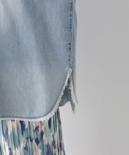 LEPSIM（レプシィム）の「アソートBIGデニムシャツ　987191（シャツ/ブラウス・レディース・ブルー/ライトブルー/グレー・FREE）」の10枚目の写真