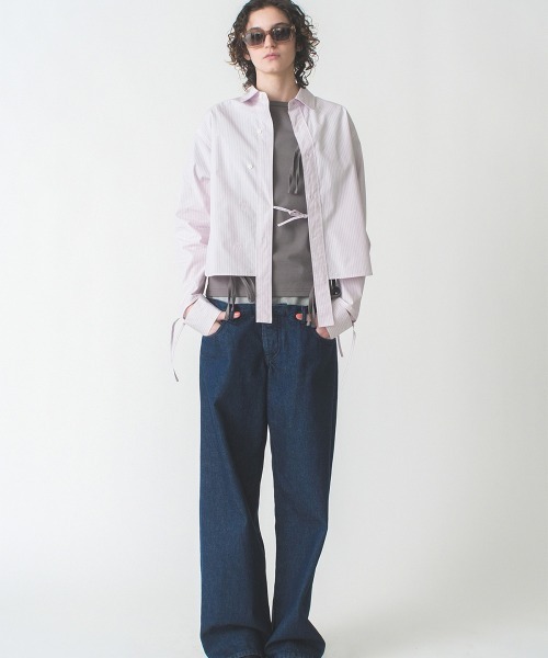 soduk（スドーク）の「off shirt（シャツ/ブラウス・レディース・グレー/ピンク・FREE）」の10枚目の写真