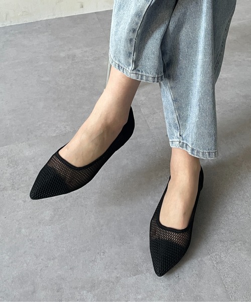 Thevon（ゼボン）の「メッシュパンプス（パンプス・レディース・ブラック/ベージュ・L/M/S）」の3枚目の写真