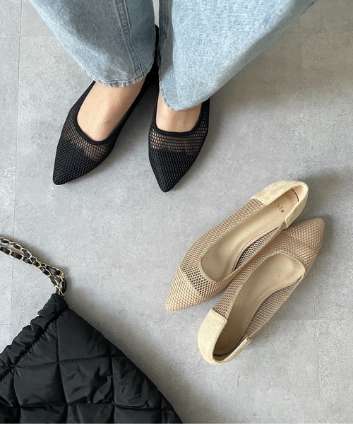 Thevon（ゼボン）の「メッシュパンプス（パンプス・レディース・ブラック/ベージュ・L/M/S）」の6枚目の写真