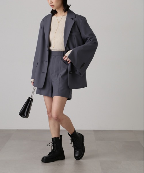 FREE'S MART（フリーズマート）の「［セットアップ対応］ピンタックハイウエストショートパンツ（その他パンツ・レディース・グレー/ホワイト系その他/ベージュ/ブラウン系その他・SMALL/MEDIUM）」の22枚目の写真