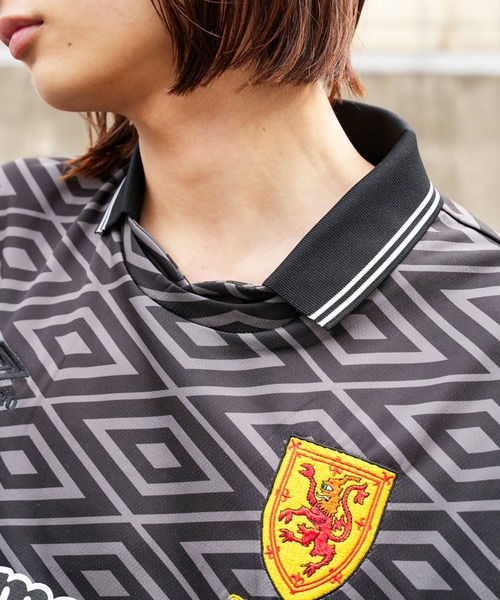 UMBRO(アンブロ)の「【ムラサキスポーツ限定】UMBRO/アンブロ ゲームシャツ ポロシャツ ユニセックス 80571300/80571600(ポロシャツ・メンズ・オフホワイト/チャコールグレー/ブラック/ホワイト・S/M/L/XL)」の14枚目の写真