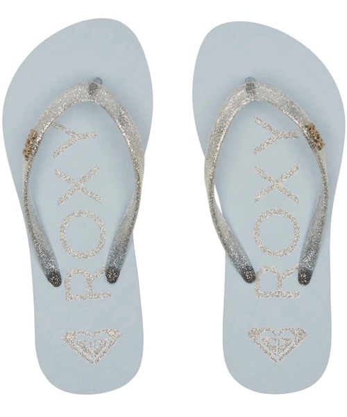 ROXY(ロキシー)の「RG VIVA SPARKLE/ロキシーキッズビーサン(ビーチサンダル)(サンダル・キッズ・ミント/グレー/ピンク・20cm/18cm/22cm)」の2枚目の写真