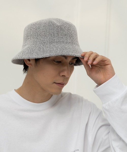 LAKOLE（ラコレ）の「パイルバケットハット / 993851（ハット・メンズ・ブラック/ブルー/ホワイト/ライトグレー・9）」の4枚目の写真