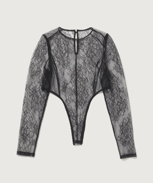 【josemoon】corset hem lace tops /black JOSE MOON（ジョゼムーン）の「CORSET HEM LACE TOPS/コルセット
