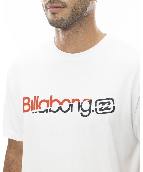 BILLABONG（ビラボン）の「BILLABONG メンズ SLICE LOGO Ｔシャツ 【2024年春夏モデル】/ビラボンY2Kリバイバルロゴ半袖Tシャツ（Tシャツ/カットソー・メンズ・ホワイト/ブラック・MEDIUM/LARGE/X-LARGE）」の3枚目の写真