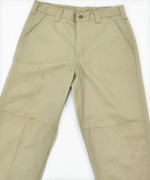 Carhartt(カーハート)の「【ヴィンテージ古着】Carhartt / カーハート Blended Twill ダブルニー ワークパンツ(チノパンツ・メンズ・ベージュ・32)」の4枚目の写真
