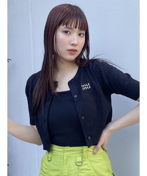 MURUA(ムルーア)の「コンパクトアンサンブルニット(ニット/セーター・レディース・ライトグリーン/ブラック/ブルー・FREE)」の20枚目の写真