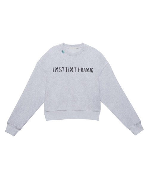 InstantFunk（インスタントファンク）の「スタンダード ロゴ トレーナー（スウェット・レディース・ホワイト/ピンク/グリーン/ネイビー・S/L/M）」の5枚目の写真