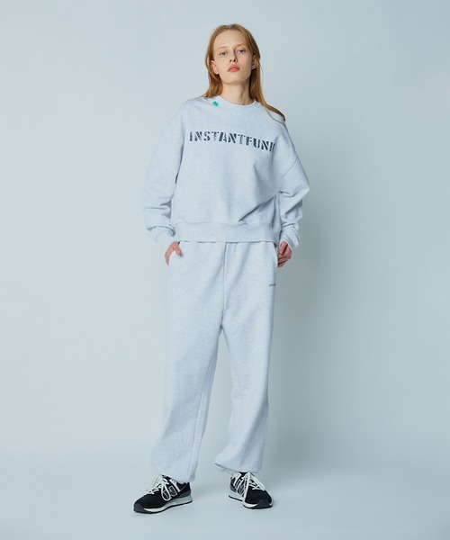 InstantFunk（インスタントファンク）の「スタンダード ロゴ トレーナー（スウェット・レディース・ホワイト/ピンク/グリーン/ネイビー・S/L/M）」の9枚目の写真