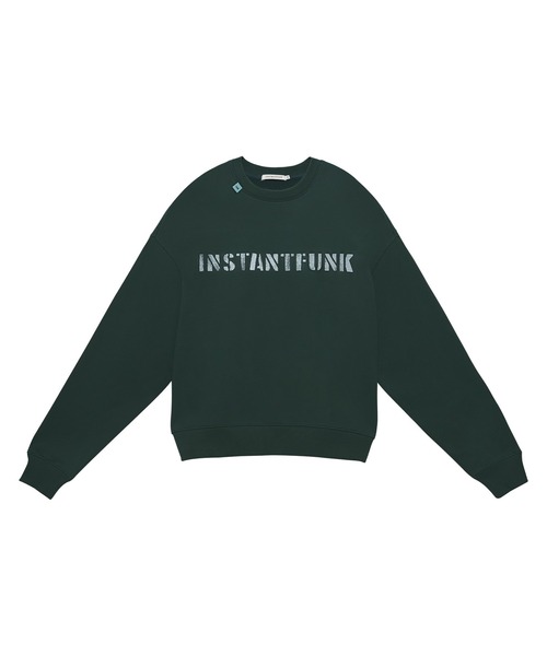 InstantFunk（インスタントファンク）の「スタンダード ロゴ トレーナー（スウェット・レディース・ホワイト/ピンク/グリーン/ネイビー・S/L/M）」の6枚目の写真