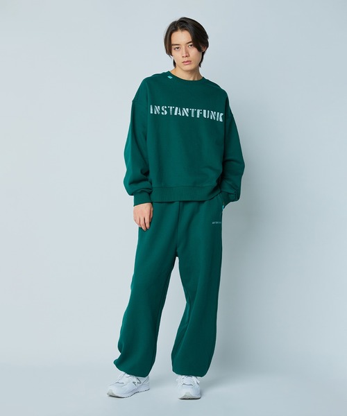 InstantFunk（インスタントファンク）の「スタンダード ロゴ トレーナー（スウェット・レディース・ホワイト/ピンク/グリーン/ネイビー・S/L/M）」の11枚目の写真