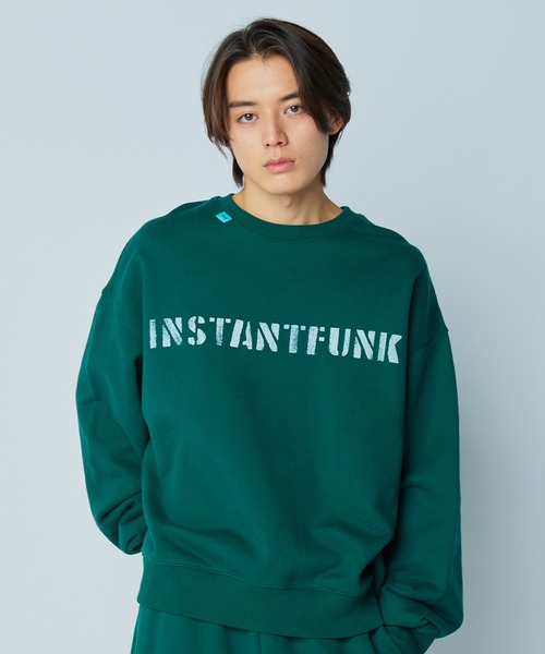 InstantFunk（インスタントファンク）の「スタンダード ロゴ トレーナー（スウェット・レディース・ホワイト/ピンク/グリーン/ネイビー・S/L/M）」の12枚目の写真