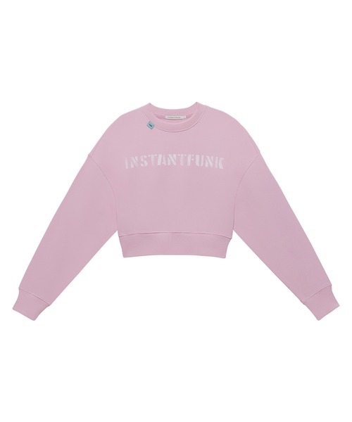 InstantFunk（インスタントファンク）の「スタンダード ロゴ トレーナー（スウェット・レディース・ホワイト/ピンク/グリーン/ネイビー・S/L/M）」の8枚目の写真