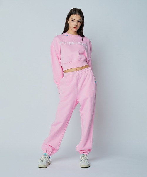 InstantFunk（インスタントファンク）の「スタンダード ロゴ トレーナー（スウェット・レディース・ホワイト/ピンク/グリーン/ネイビー・S/L/M）」の16枚目の写真