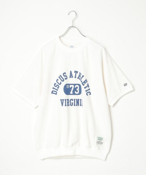 DISCUS ATHLETIC(ディスカス アスレチック)の「DISCUS ATHLETIC ロゴ半袖スウェットT(Tシャツ/カットソー・レディース・ブラック/ホワイト/ライトグレー・M)」の4枚目の写真