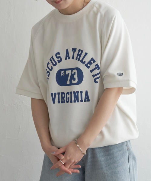 DISCUS ATHLETIC(ディスカス アスレチック)の「DISCUS ATHLETIC ロゴ半袖スウェットT(Tシャツ/カットソー・レディース・ブラック/ホワイト/ライトグレー・M)」の17枚目の写真